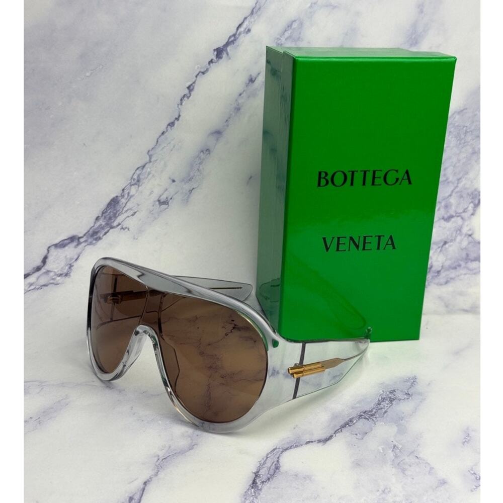 NEW Bottega Veneta BV1345S Mask Transparent Sunglasses $775